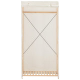248192 Wardrobe White 79x40x170 cm Fabric
