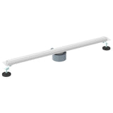 360&deg Shower Drain with Slim Model Silver 80 cm 42015988
