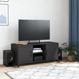 TV Cabinet Black 100.5x39x43.5 cm Steel 846662