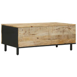 Coffee Table Natural 100 x 54 x 40 cm Solid Mango Wood 4018856