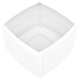 ZNTS Side Table White 54x54x36.5 cm Plastic 48774