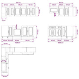 11 Piece Kitchen Cabinet Set "Kalmar" Artisan Oak Engineered Wood 3314890
