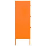 Drawer Cabinet Orange Steel Medium Drawer Cabinet Rectangular 336147