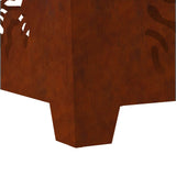 Fire Pit Brown 60 x 60 x 40 cm Weathering steel 858915