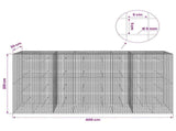 Gabion with 5 mm Wire and 5x5 cm Mesh 400x30x200 cm 3464210