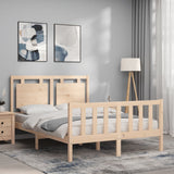 Bed Frame without Mattress 140x200 cm Solid Wood Pine 3192166