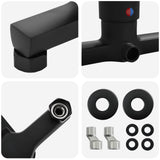 Shower Mixer Tap Black G 1 / 2 inches Brass 42023389
