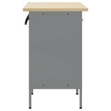 Work Cabinet with Drawer 2 pcs Red and Grey 100 x 55 x 85 cm 3321361