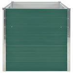 Raised Garden Bed 160x80x77 cm Galvanised Steel Green 47010