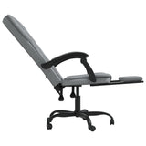 Reclining Office Chair Light Grey Fabric 349794
