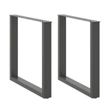 Dining Table Legs U-Shaped 2 pcs Anthracite 90x cm Steel 4013194