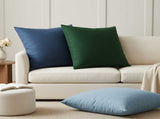 Cushion with Pillow HEERLEN 2 pcs Blue Fabric 928338