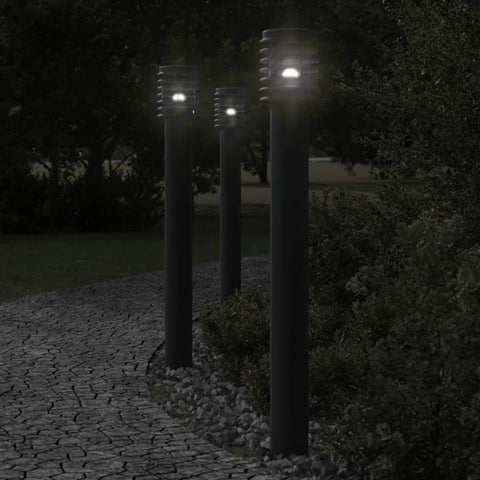 Outdoor Floor Lamp Black 110cm Stainless Steel 4006363