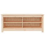 Shoe Bench 110x38x45.5 cm Solid Wood Pine 813774