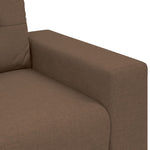 ZNTS 3-Piece Sofa Set with Cushions - Brown Fabric 3324632