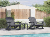 Garden Lounge Set 3 pcs Light Grey HDPE 3335841