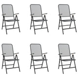 Garden Dining Set Anthracite Metal Mesh Large Foldable 3211821