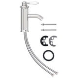 Bathroom Basin Faucet Chromed Finish 130x180 mm 149070