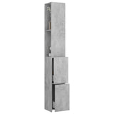 Bathroom Cabinet Concrete Grey 25x26.5x170 cm Engineered Wood 808435