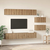 TV Cabinet Set 8 pcs Artisan Oak Engineered Wood 3393353
