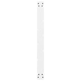 Dining Table Legs White 2 pcs 100x cm Steel 4013321