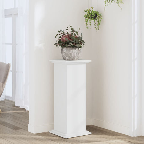 ZNTS Plant Stand White 33x33x80 cm Engineered Wood 852969