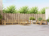 Outdoor Sofa Set 7 pcs White 3386098