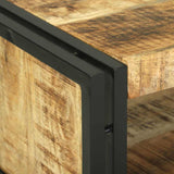 Coffee Table Brown 120 x 50 x 38 cm Solid Mango Wood 4104712