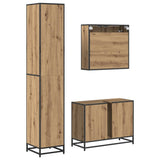 Bathroom Furniture Set 3 pcs Artisan Oak Engineered Wood 3402561