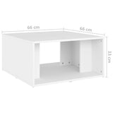 Coffee Tables 4 pcs White 33x33x33 cm Engineered Wood 806813