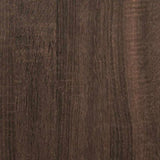 4 Piece Bathroom Furniture Set Brown Oak Engineered Wood 3301189