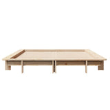 Bed Frame without Mattress 140x200 cm Solid Wood Pine 850659