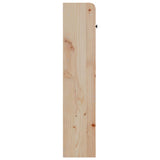 Headboard with Storage 135 cm Solid Wood Pine 855514