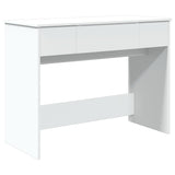 Dressing Table with Mirror White 100x45x76 cm 840695