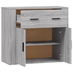 ZNTS Sideboard Grey Sonoma 80x33x70 cm Engineered Wood 816574