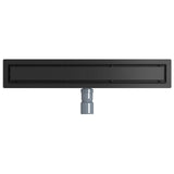 Shower Drain 2-in-1 with 360&deg Siphon Black 60 cm 42015968