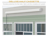 2.5 x 3m Electric Cassette Awning, with Remote - Grey T3398P313558