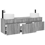 Bathroom Cabinet Set 3 pcs Grey Sonoma 49 x 44.5 x 66 cm 3405773