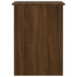 Desk Brown Oak 100x55x75 cm Engineered Wood 823031