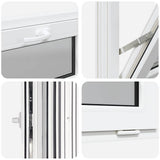 Basement Window RISOR 60x40 cm Tilt 3 Glazing White 4108377