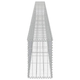 Gabion Wall with Covers Galvanised Steel 600x30x50 cm 143583