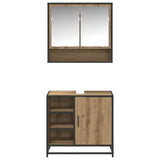 Bathroom Furniture Set 2 pcs Artisan Oak Engineered Wood 3402555