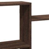 Wall Shelf Brown Oak 159x18x65 cm Engineered Wood 853215