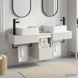 Bathroom Cabinet Set 3 pcs High Gloss White 53 x 35 x 39 cm 3405611