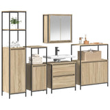 Bathroom Furniture Set with Shelf 5 pcs Beige 76.5 x 35 x 95 cm 3328370