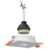 Spotlights with Spotlights 12 pcs White 9 x 9 x cm Aluminium 4108150
