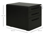 Lockable File Cabinet with 3 Drawers, Vertical Office Drawer for A4, Letter, Legal Size, Anti-tilt T3398P344518