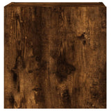 TV Wall Cabinets 2 pcs Smoked Oak 40.5x30x40 cm Engineered Wood 836905