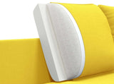 2-Seater Sofa Light Yellow 188 x 81 x 89 cm Fabric 42048608