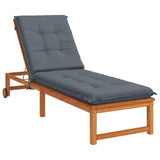 Sunlounger Cushion GEMERT 100% Polyester Blue 190 x 60 x 9 cm 947374